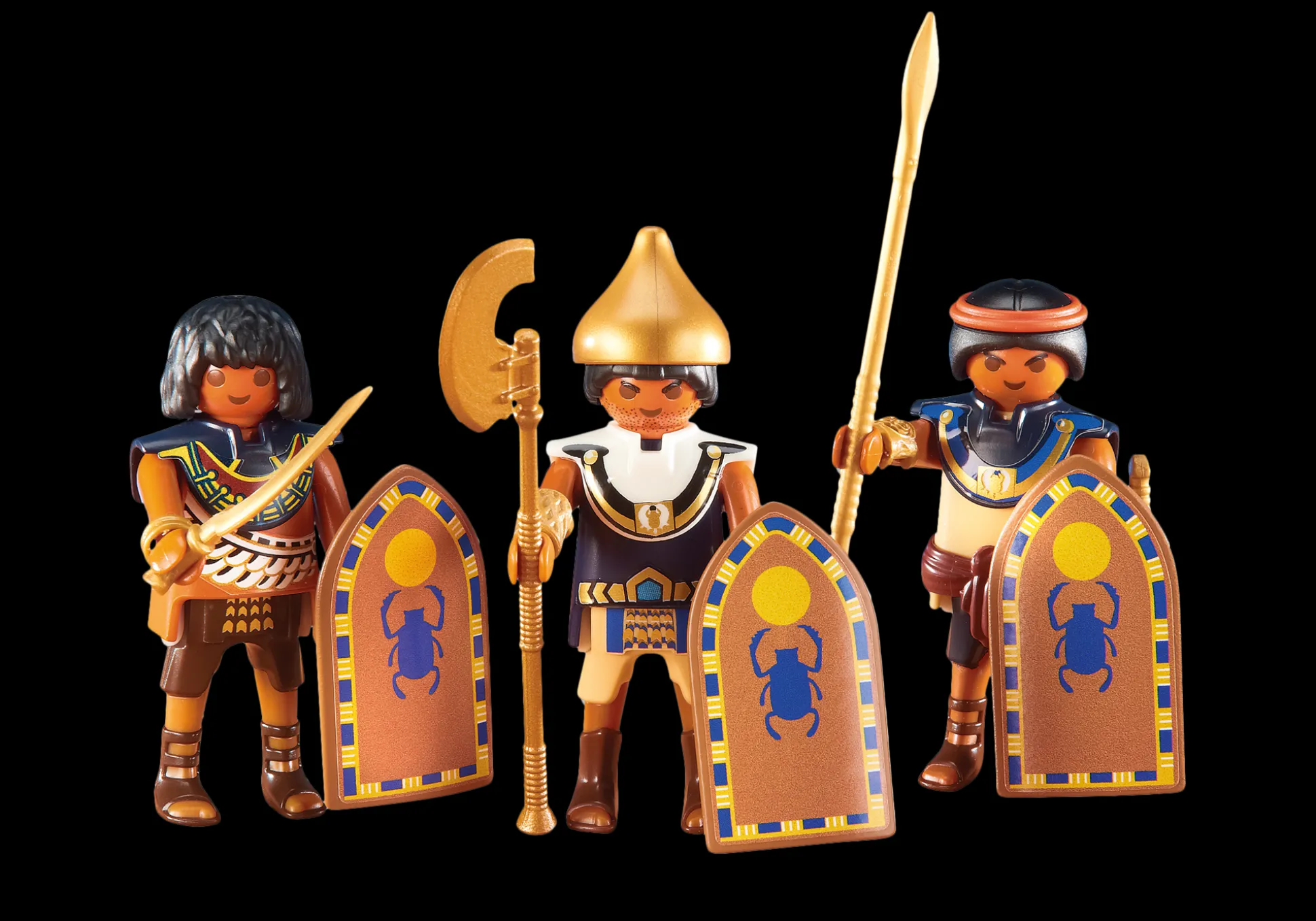 Histoire|PLAYMOBIL 3 soldats égyptiens