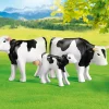 Les Animaux|PLAYMOBIL 2 vaches avec veau noirs / blancs