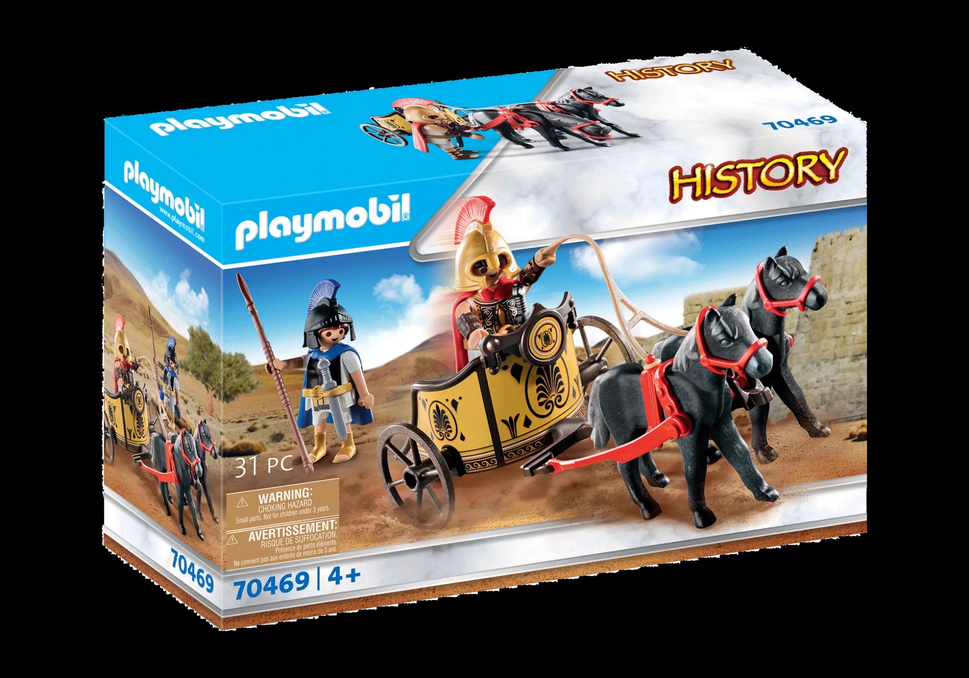 Histoire|PLAYMOBIL Achille et Patrocle avec char
