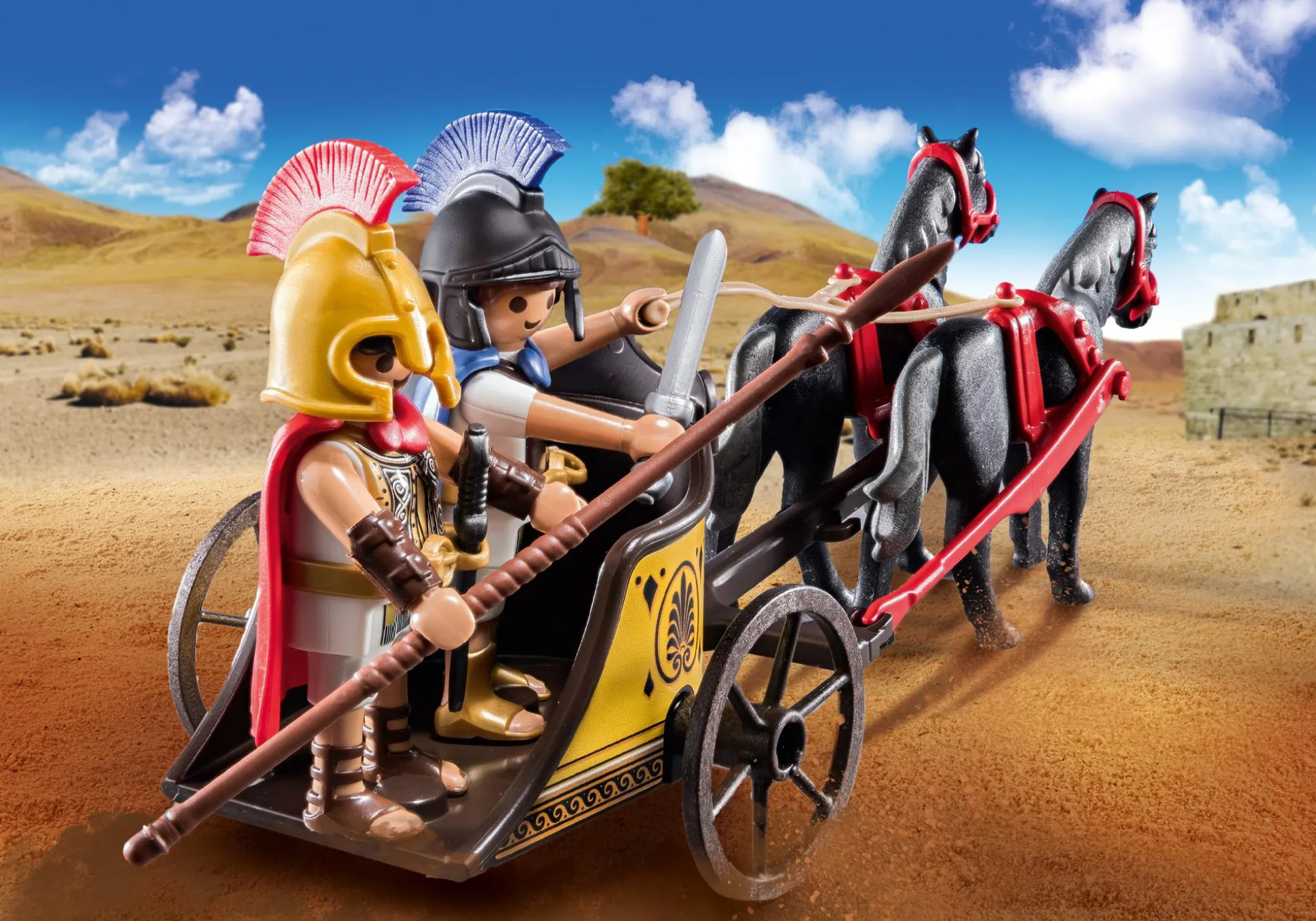 Histoire|PLAYMOBIL Achille et Patrocle avec char