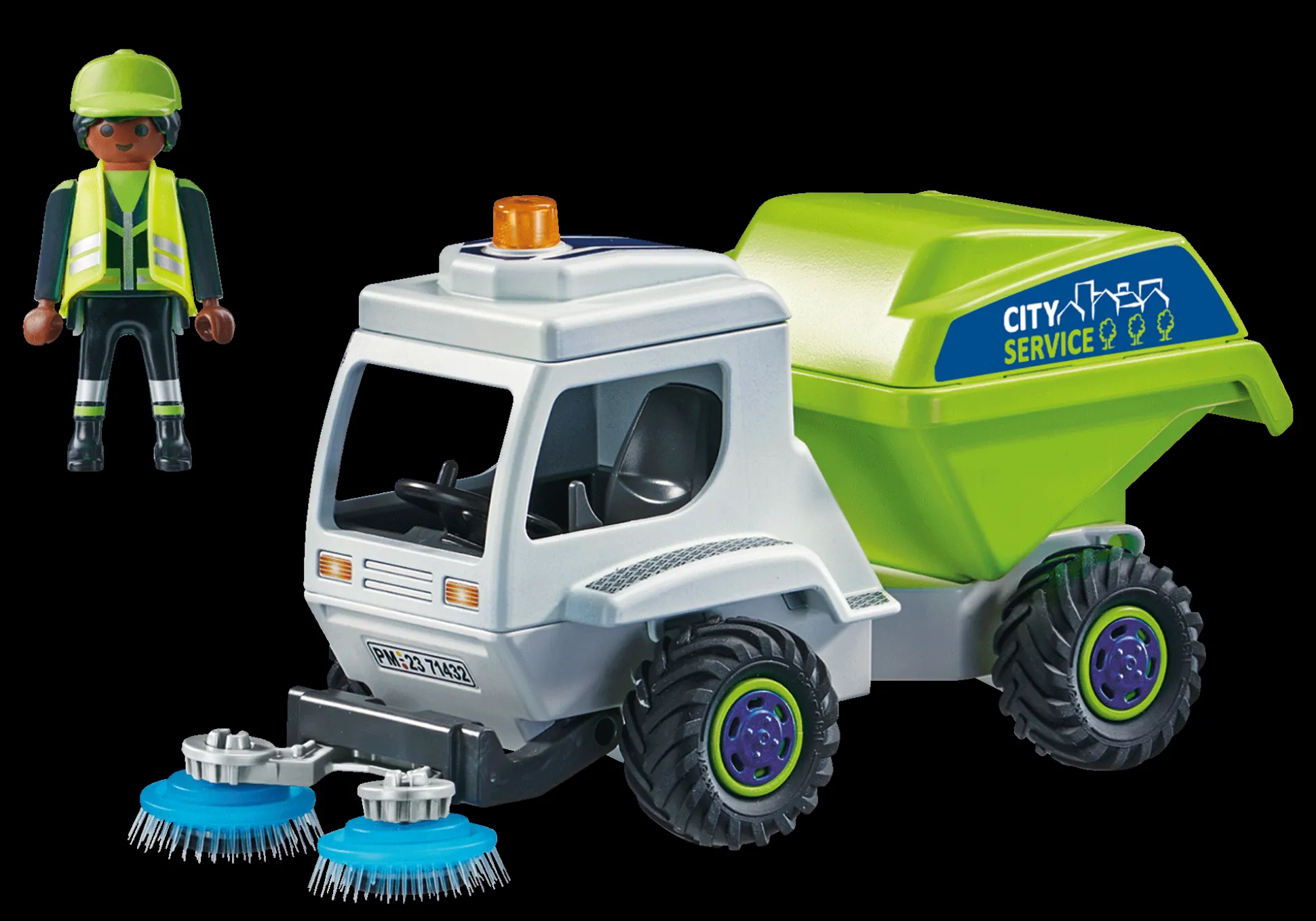 Héros Du Quotidien|Action & Aventure|PLAYMOBIL Balayeuse de voirie