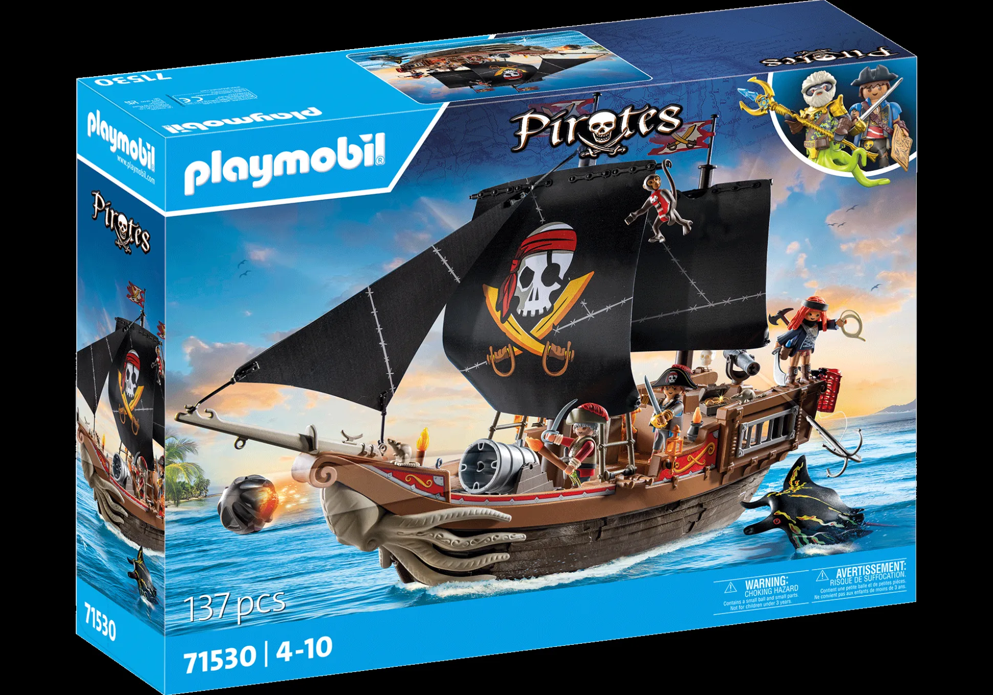 Action & Aventure|Imaginaire|PLAYMOBIL Bateau pirates