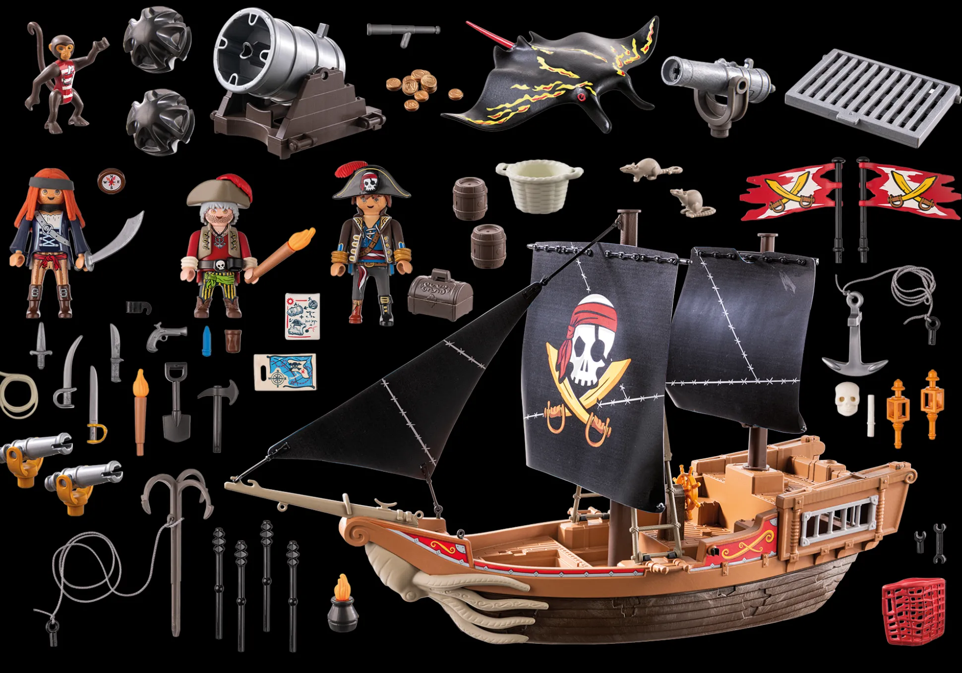 Action & Aventure|Imaginaire|PLAYMOBIL Bateau pirates
