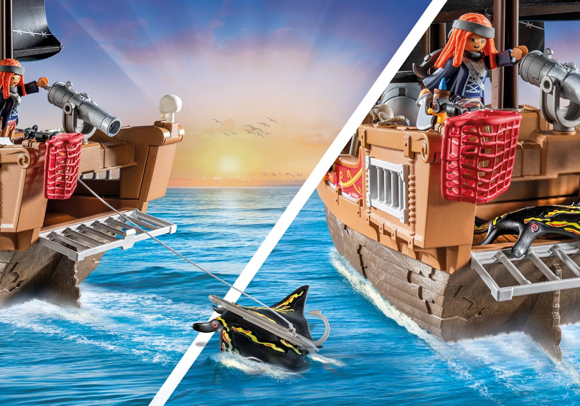 Action & Aventure|Imaginaire|PLAYMOBIL Bateau pirates
