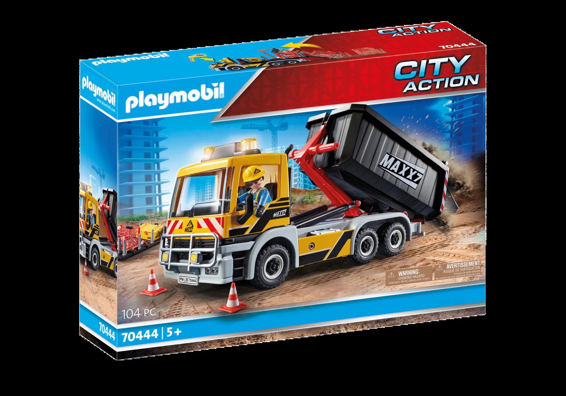 Action & Aventure|Action Heroes|PLAYMOBIL Camion avec benne et plateforme