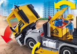Action & Aventure|Action Heroes|PLAYMOBIL Camion avec benne et plateforme