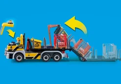 Action & Aventure|Action Heroes|PLAYMOBIL Camion avec benne et plateforme