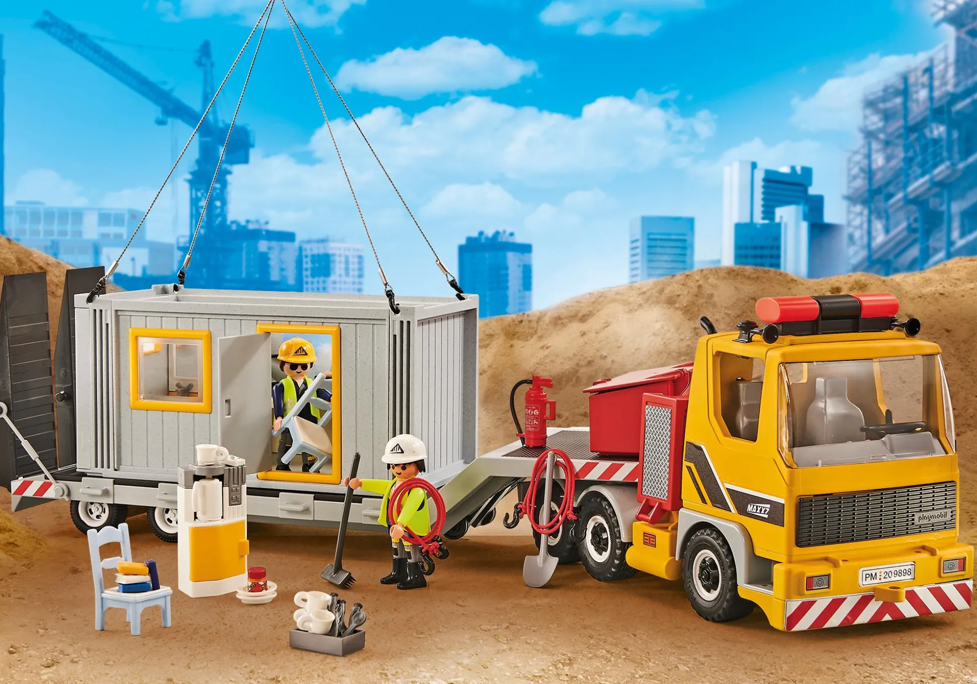 Action & Aventure|Action Heroes|PLAYMOBIL Camion avec conteneur aménagé