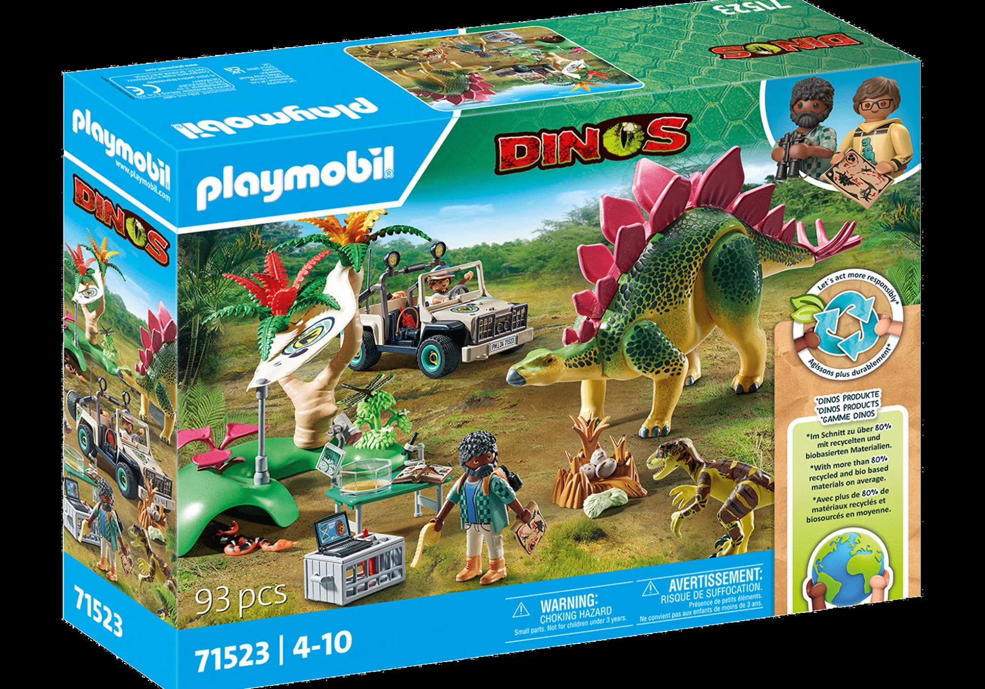 Imaginaire|Dinos & Dragons|PLAYMOBIL Campement des explorateurs avec dinosaures
