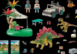Imaginaire|Dinos & Dragons|PLAYMOBIL Campement des explorateurs avec dinosaures