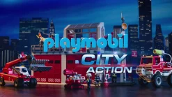 Héros Du Quotidien|Action & Aventure|PLAYMOBIL Caserne de pompiers avec hélicoptère