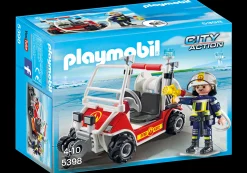 Héros Du Quotidien|Action & Aventure|PLAYMOBIL Chef des pompiers avec voiturette