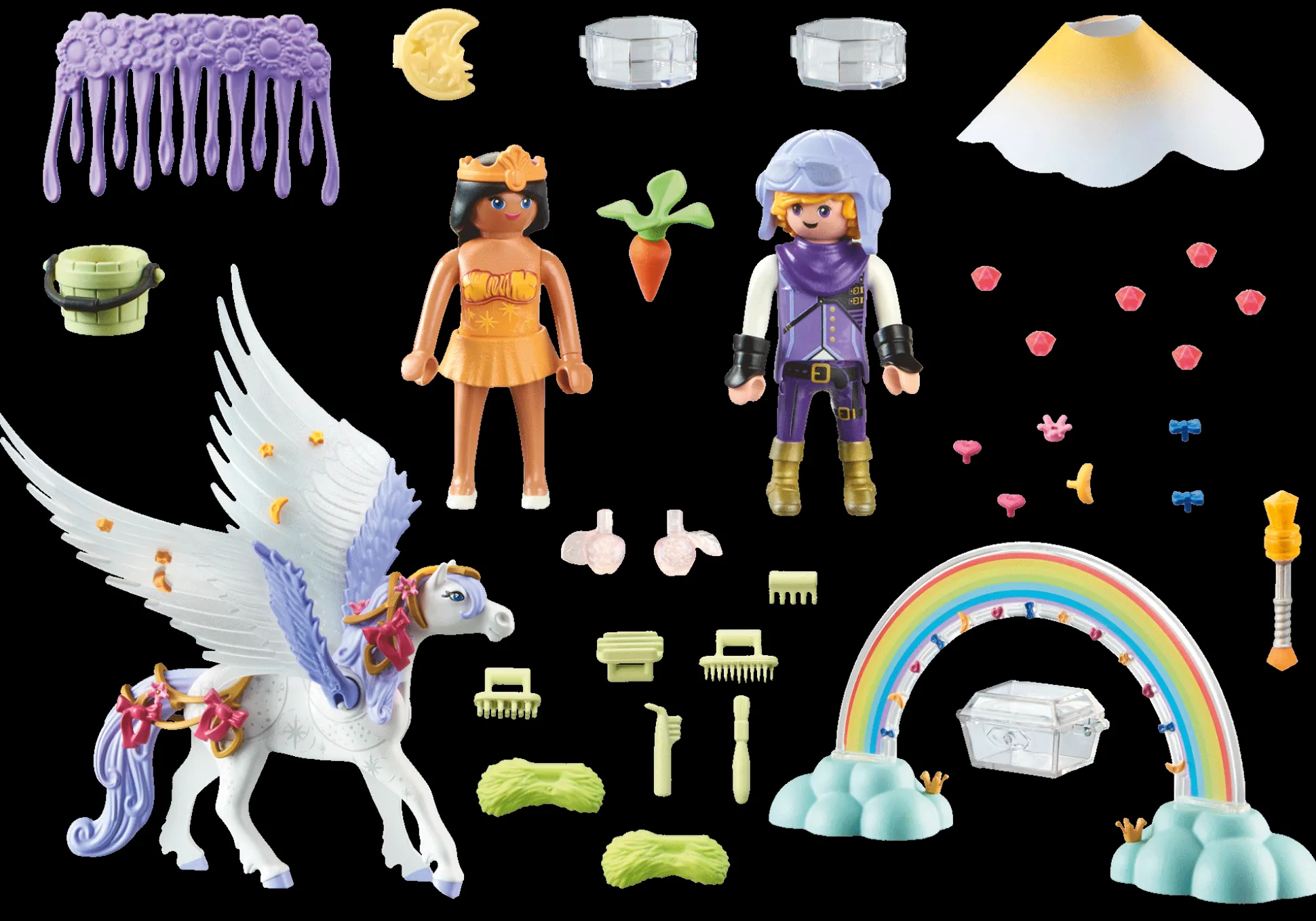 Les Princesses|Imaginaire|PLAYMOBIL Cheval ailé à décorer