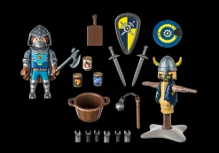 Imaginaire|Action & Aventure|PLAYMOBIL Chevalier Novelmore et mannequin d'entrainement