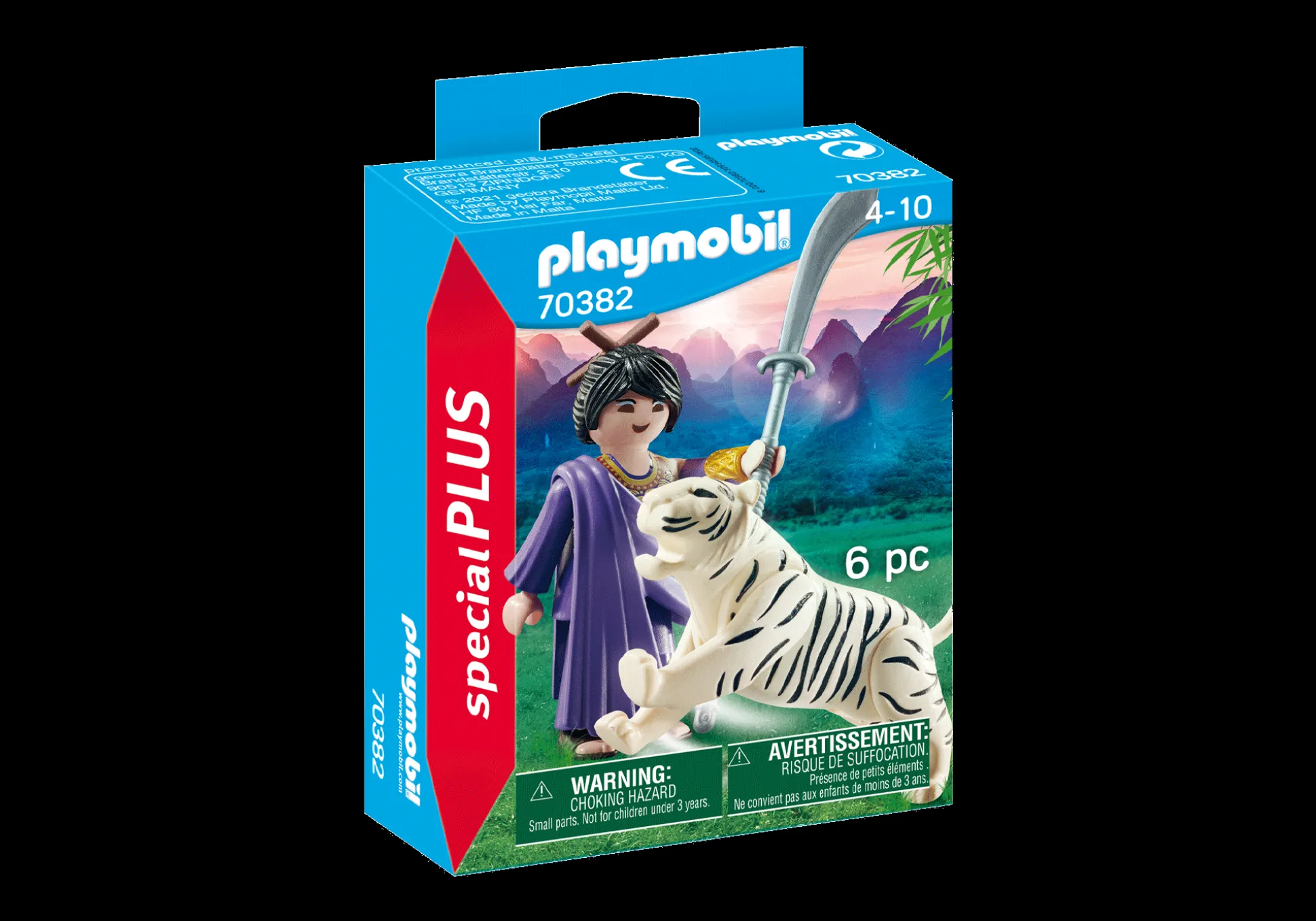 Imaginaire|PLAYMOBIL Combattante ninja et tigre