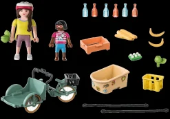 La Vie Quotidienne|Les Animaux|PLAYMOBIL Cycliste avec vélo et remorque avant