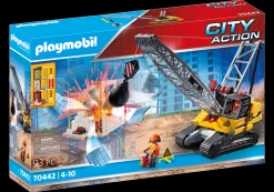 Action & Aventure|Action Heroes|PLAYMOBIL Dragline avec mur de construction
