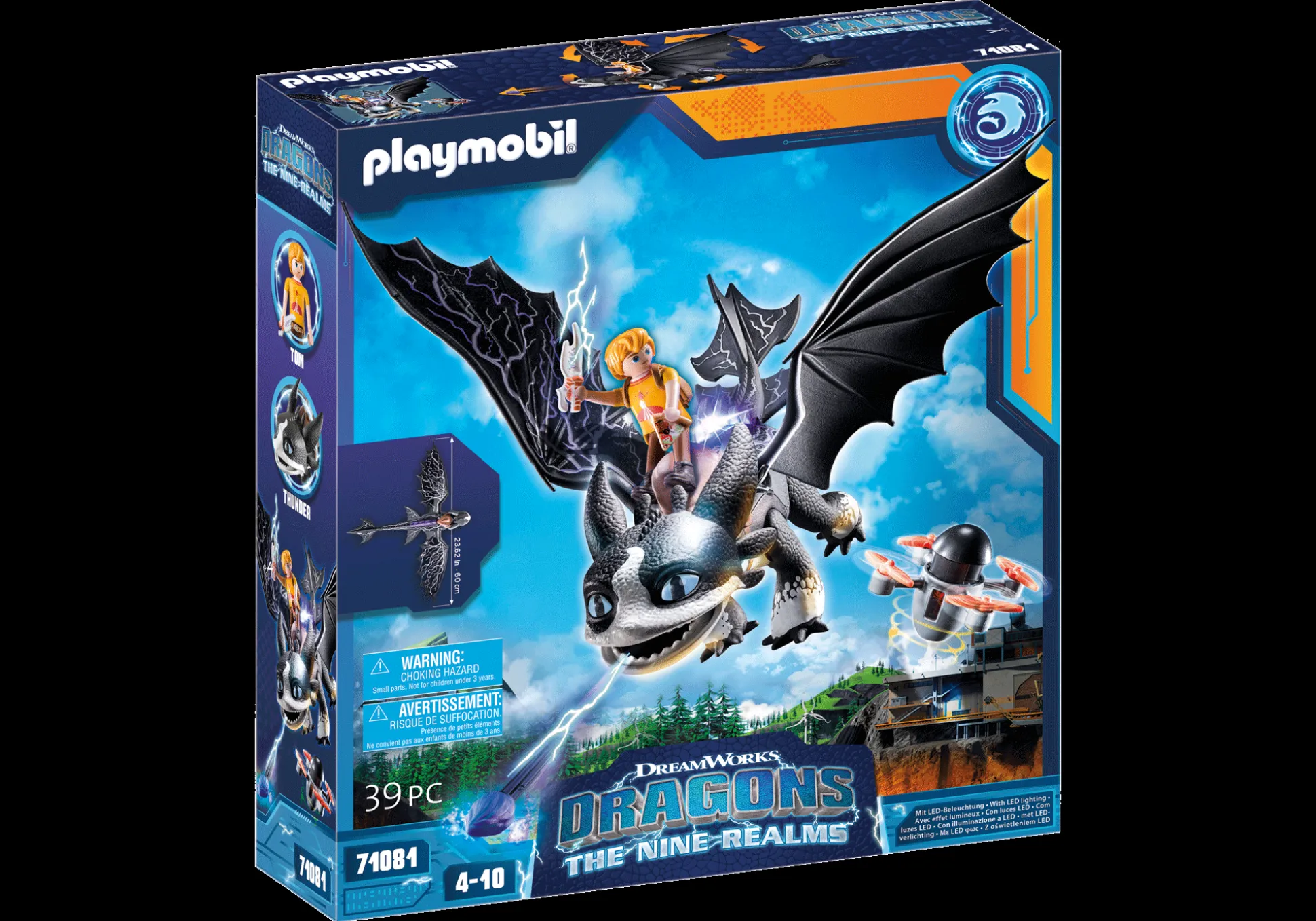 Imaginaire|Dinos & Dragons|PLAYMOBIL Dragons : Les Neuf Royaumes - Tonnerre & Tom