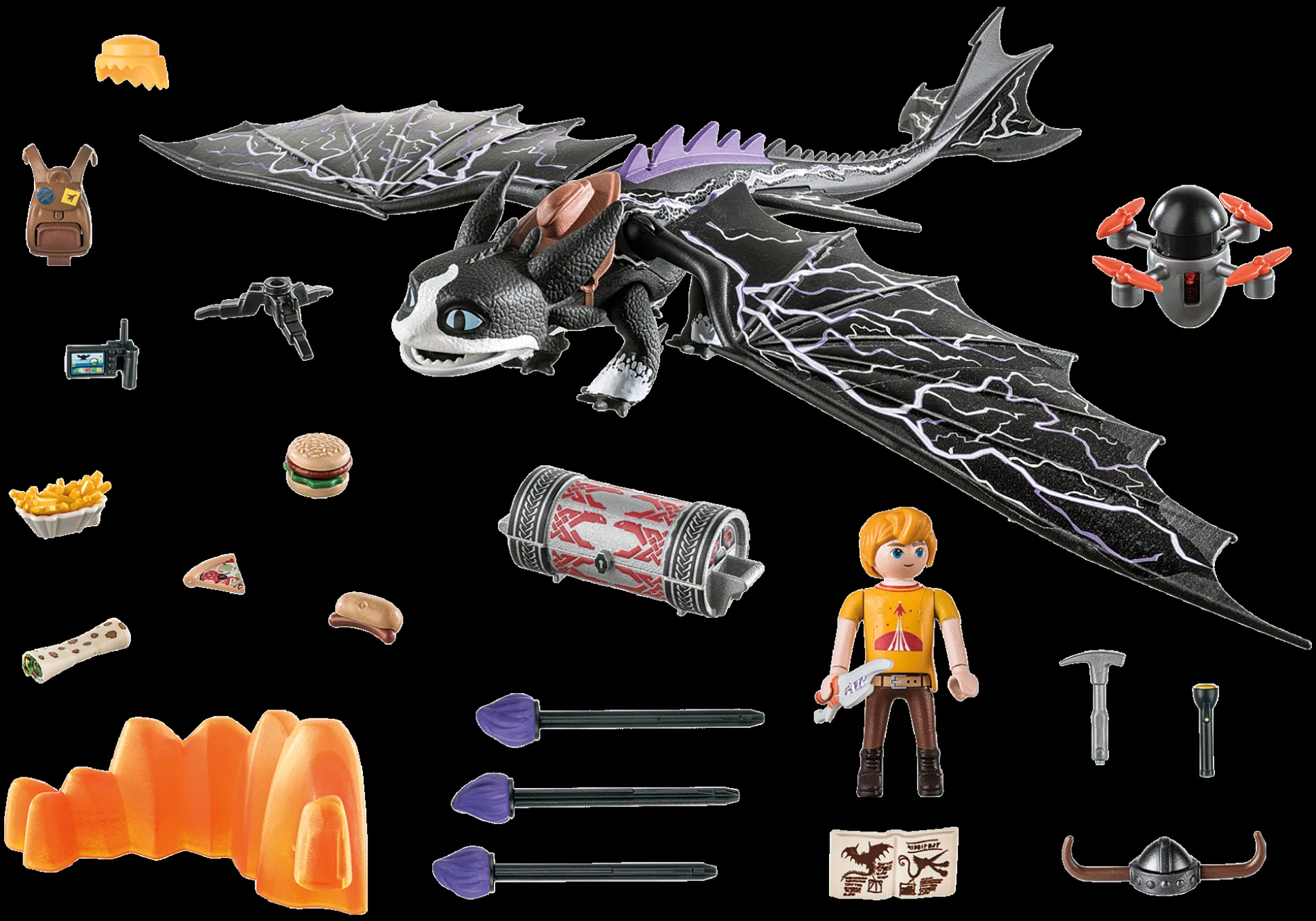 Imaginaire|Dinos & Dragons|PLAYMOBIL Dragons : Les Neuf Royaumes - Tonnerre & Tom