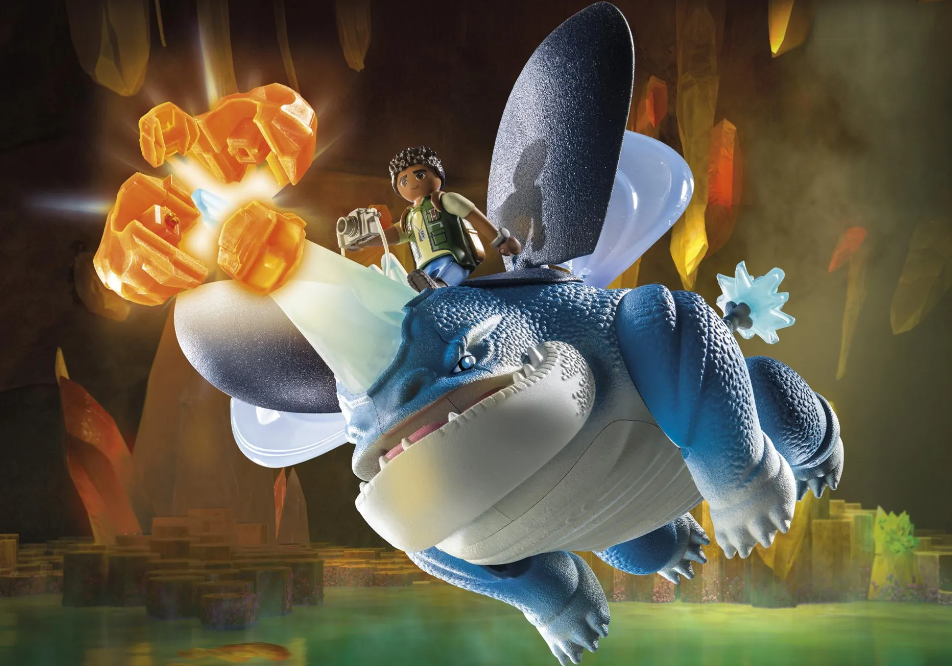 Imaginaire|Dinos & Dragons|PLAYMOBIL Dragons : Les Neuf Royaumes - Bissocorn & D'Angelo