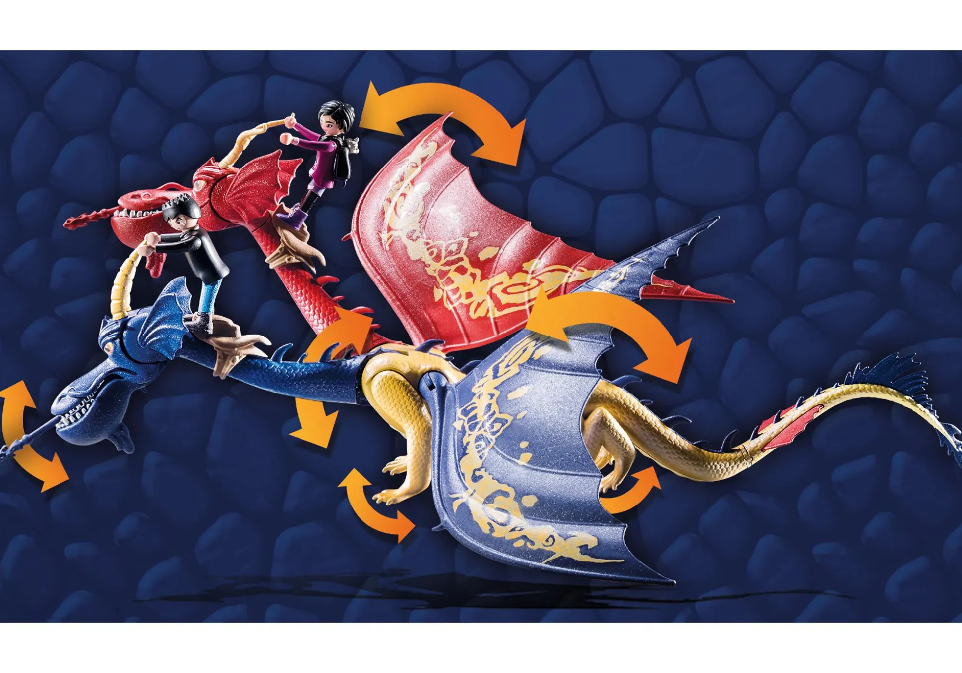 Imaginaire|Dinos & Dragons|PLAYMOBIL Dragons : Les Neuf Royaumes - Wu et Wei & Jun