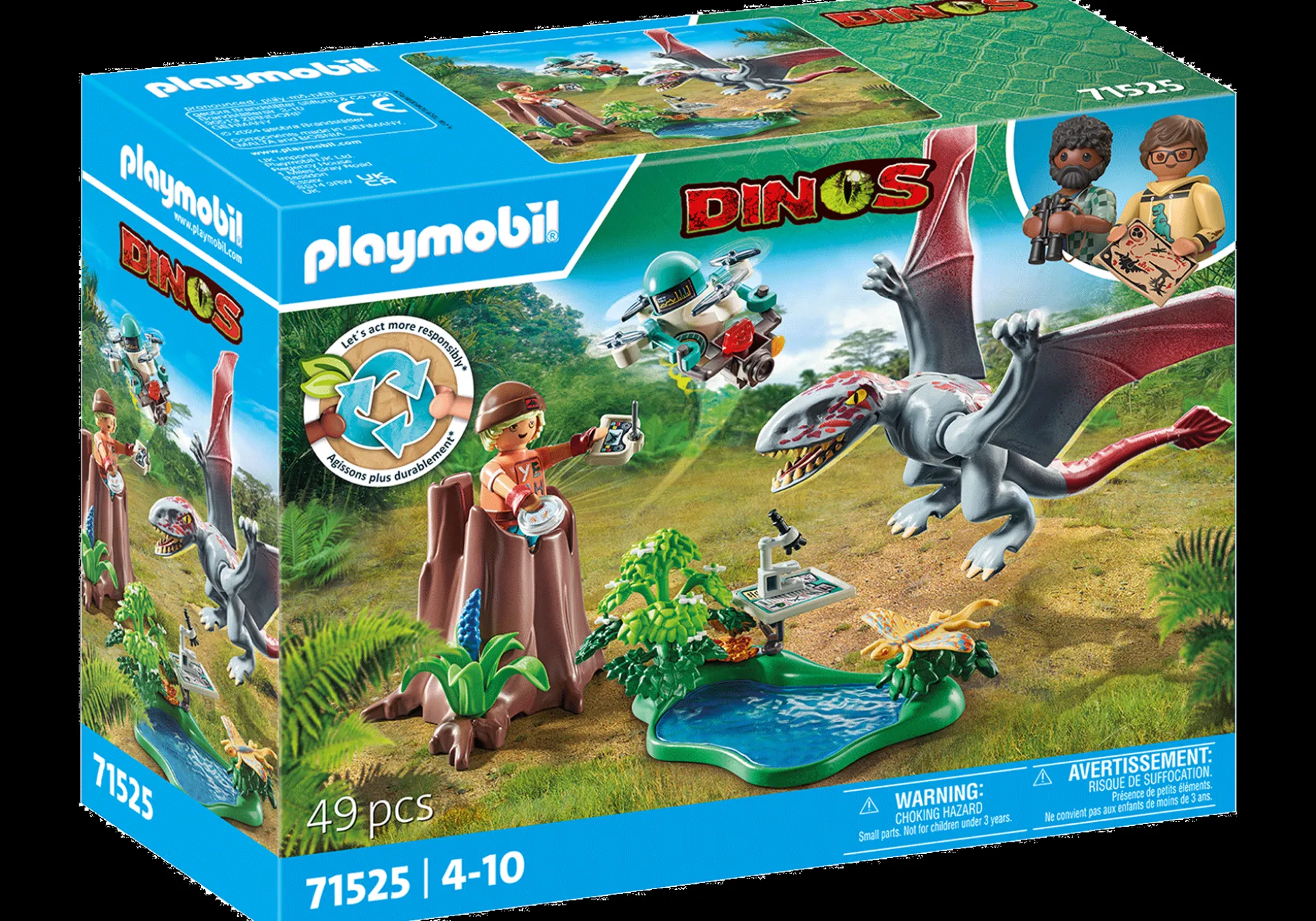 Imaginaire|Dinos & Dragons|PLAYMOBIL Drone d'observation avec dimorphodon
