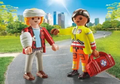 Héros Du Quotidien|My Life|PLAYMOBIL Duo : Secouriste avec blessé