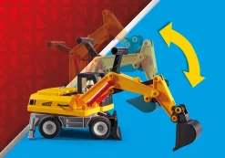 Héros Du Quotidien|Action Heroes|PLAYMOBIL Excavatrice avec pelle