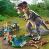 Imaginaire|Dinos & Dragons|PLAYMOBIL Explorateur avec moto et tyrannosaure