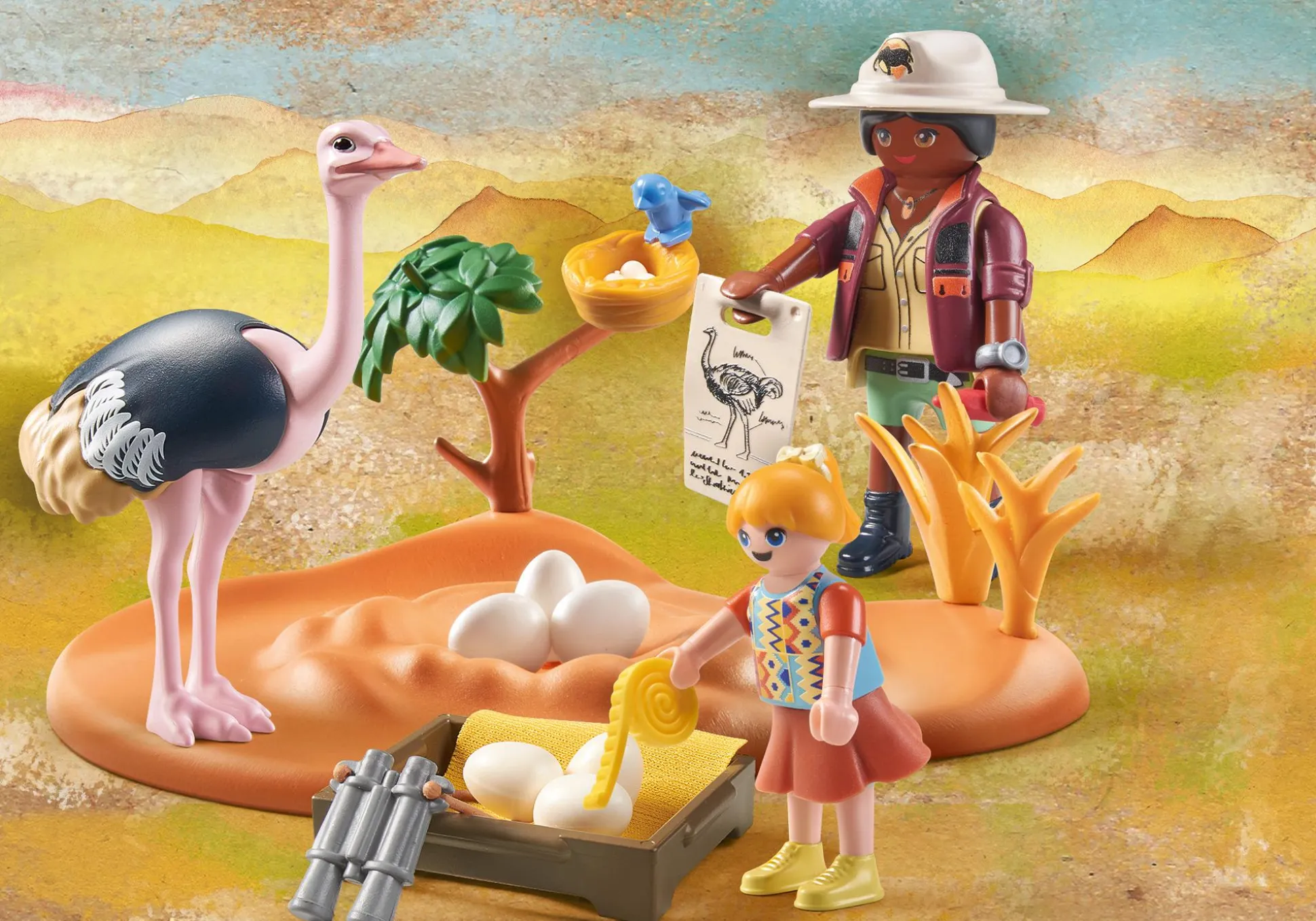 Les Animaux|PLAYMOBIL Explorateurs et nid d'autruche