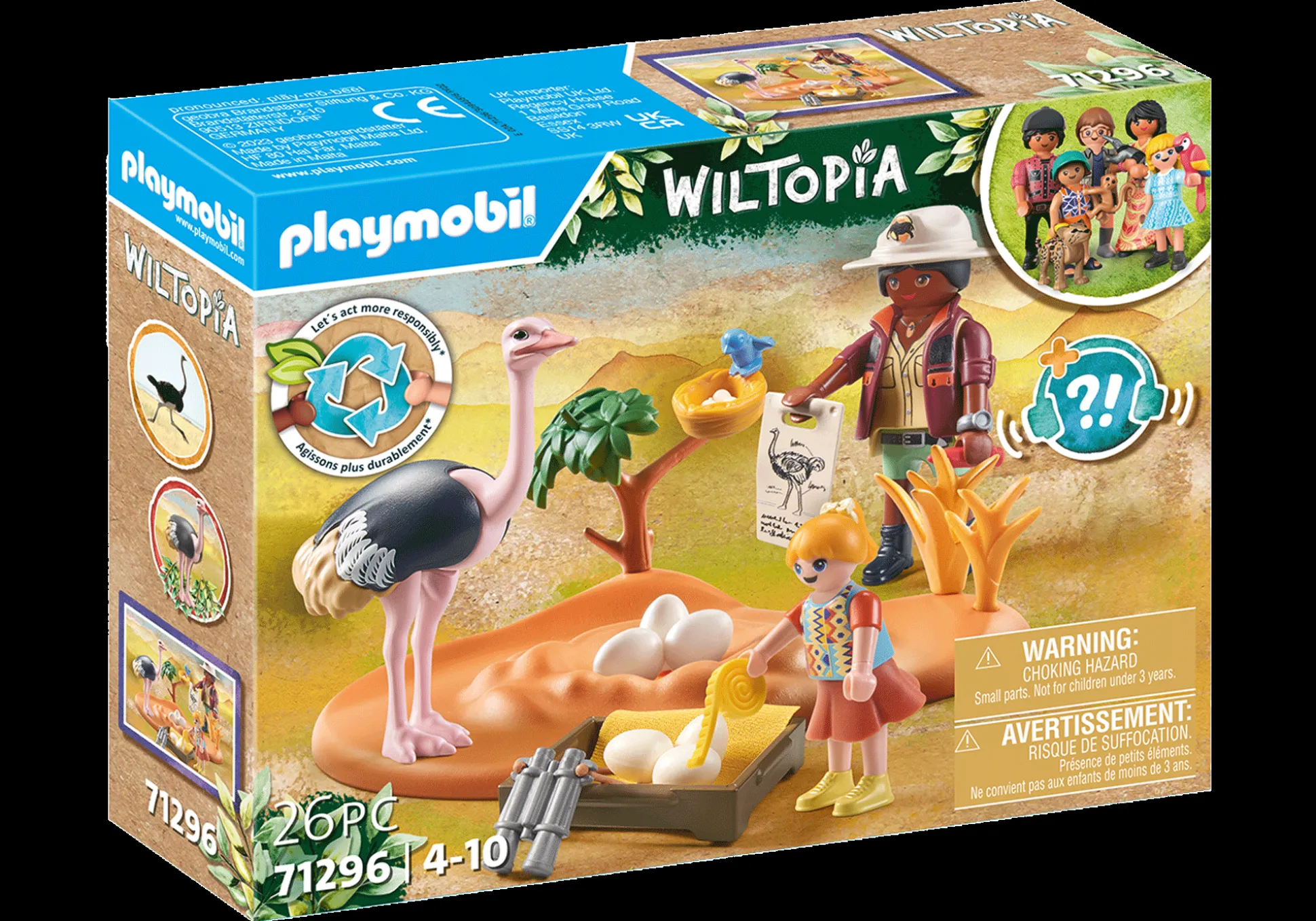 Les Animaux|PLAYMOBIL Explorateurs et nid d'autruche