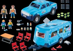 La Vie Quotidienne|My Life|PLAYMOBIL Famille avec voiture et caravane