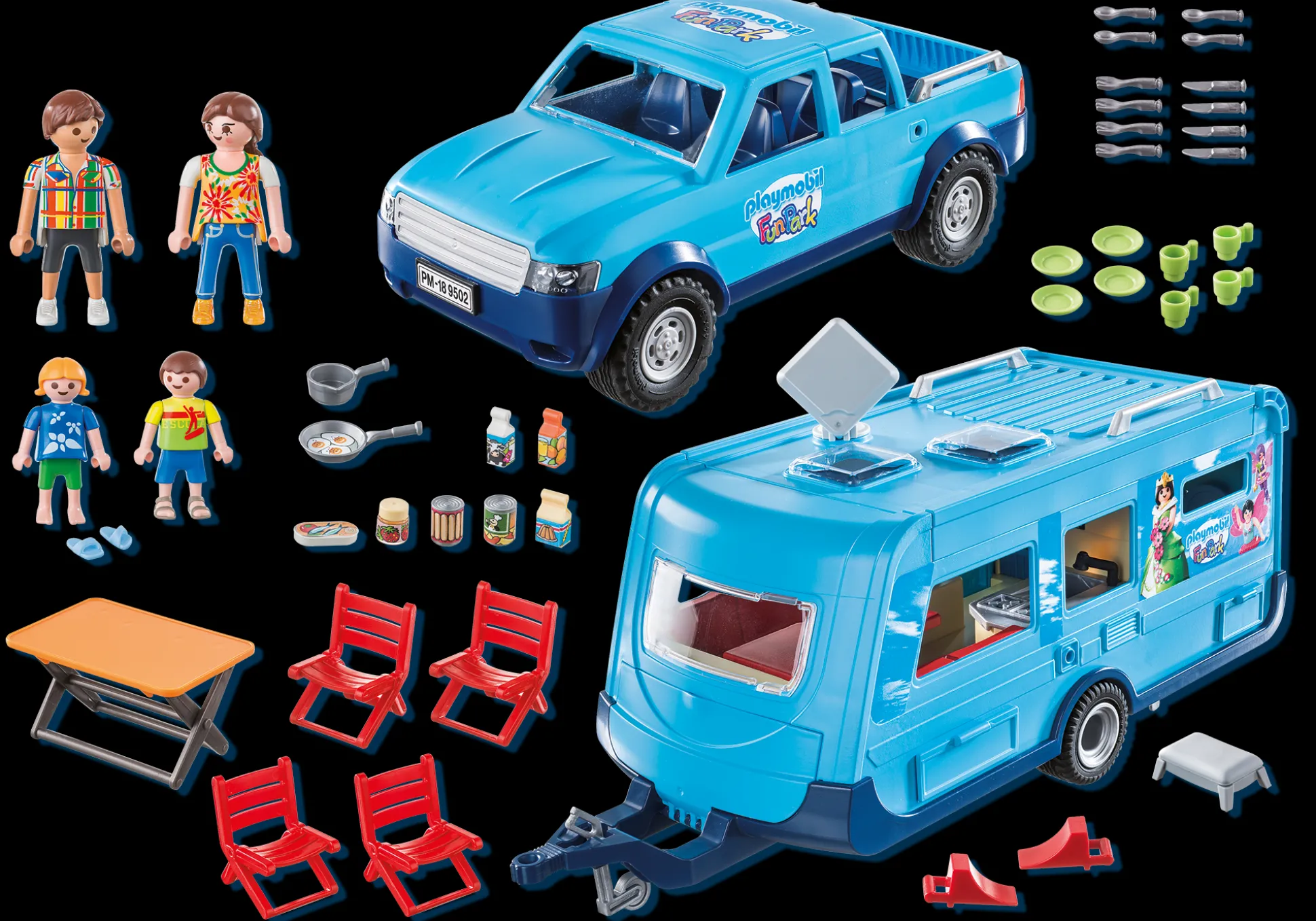 La Vie Quotidienne|My Life|PLAYMOBIL Famille avec voiture et caravane