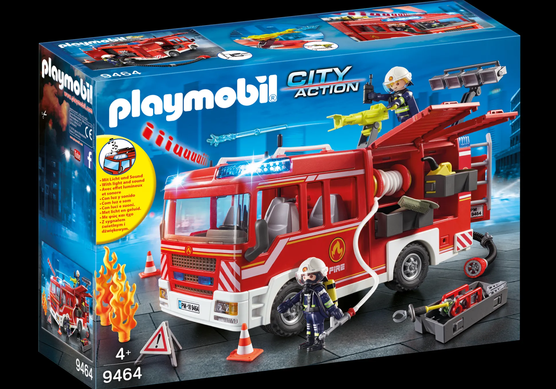 Héros Du Quotidien|Action & Aventure|PLAYMOBIL Fourgon d'intervention des pompiers