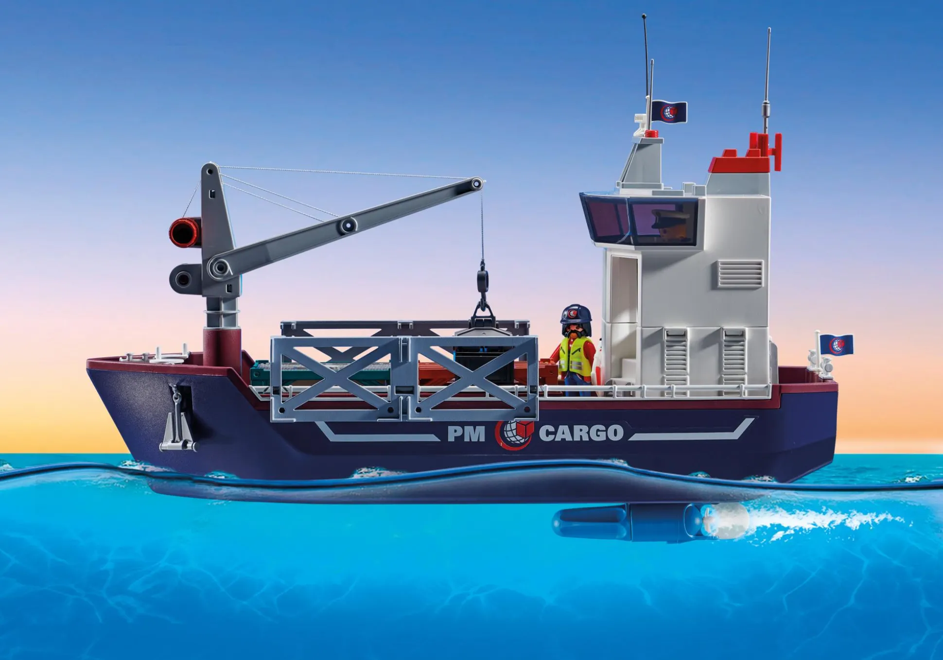 Action & Aventure|Action Heroes|PLAYMOBIL Grand cargo avec bateau de douaniers