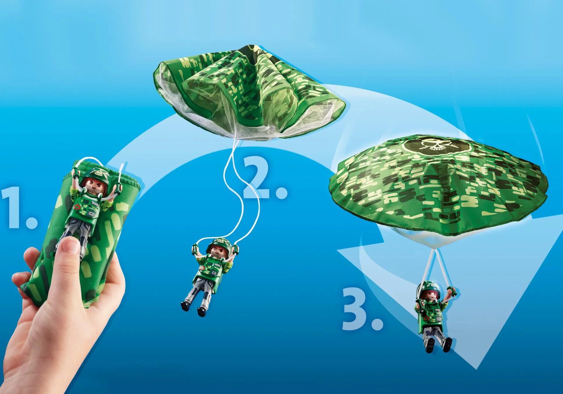 Héros Du Quotidien|Action & Aventure|PLAYMOBIL Hélicoptère de police et parachutiste