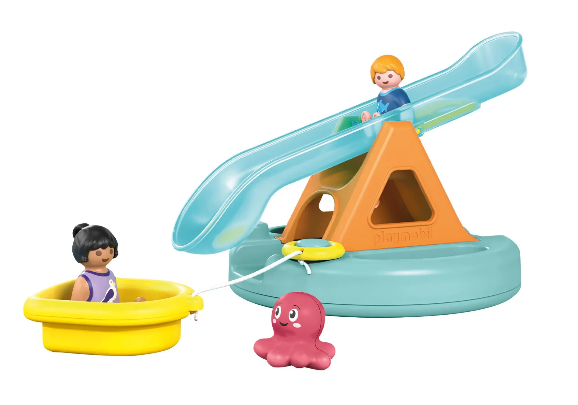 Action & Aventure|PLAYMOBIL Ilôt avec toboggan aquatique