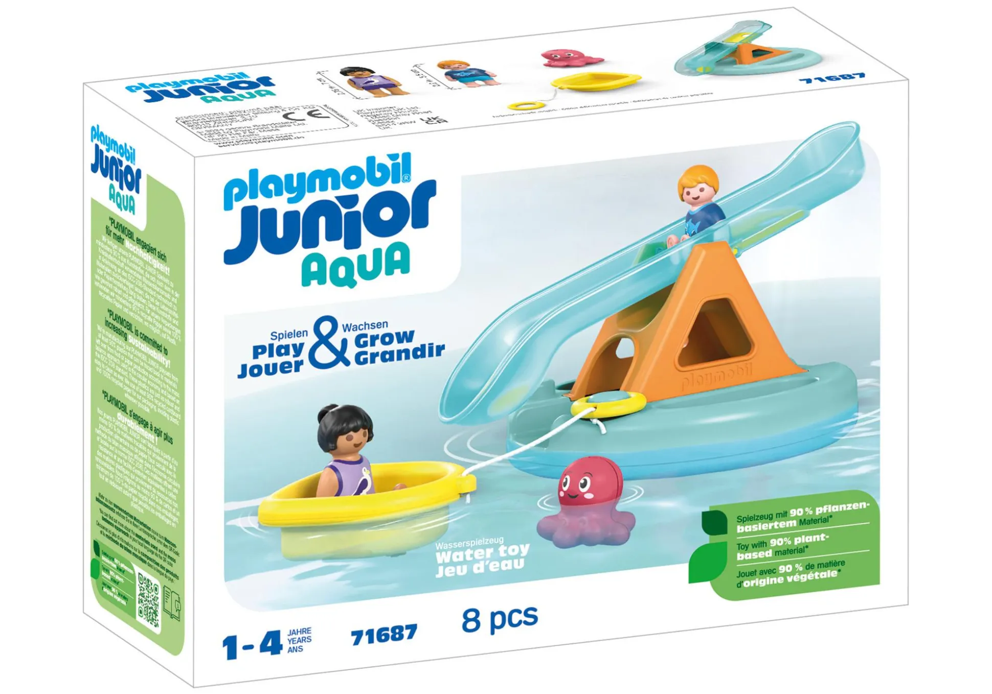 Action & Aventure|PLAYMOBIL Ilôt avec toboggan aquatique