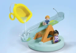 Action & Aventure|PLAYMOBIL Ilôt avec toboggan aquatique