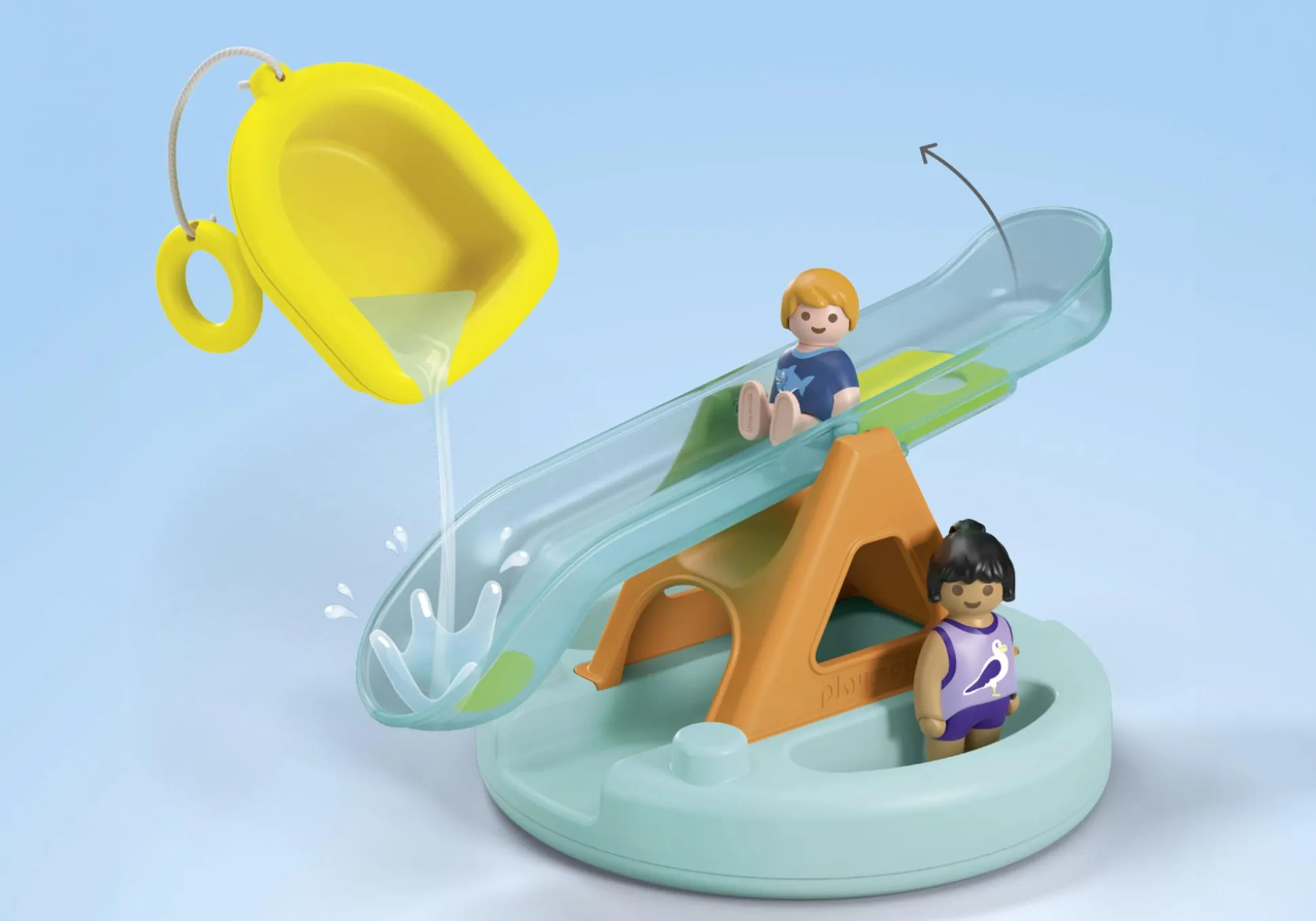 Action & Aventure|PLAYMOBIL Ilôt avec toboggan aquatique