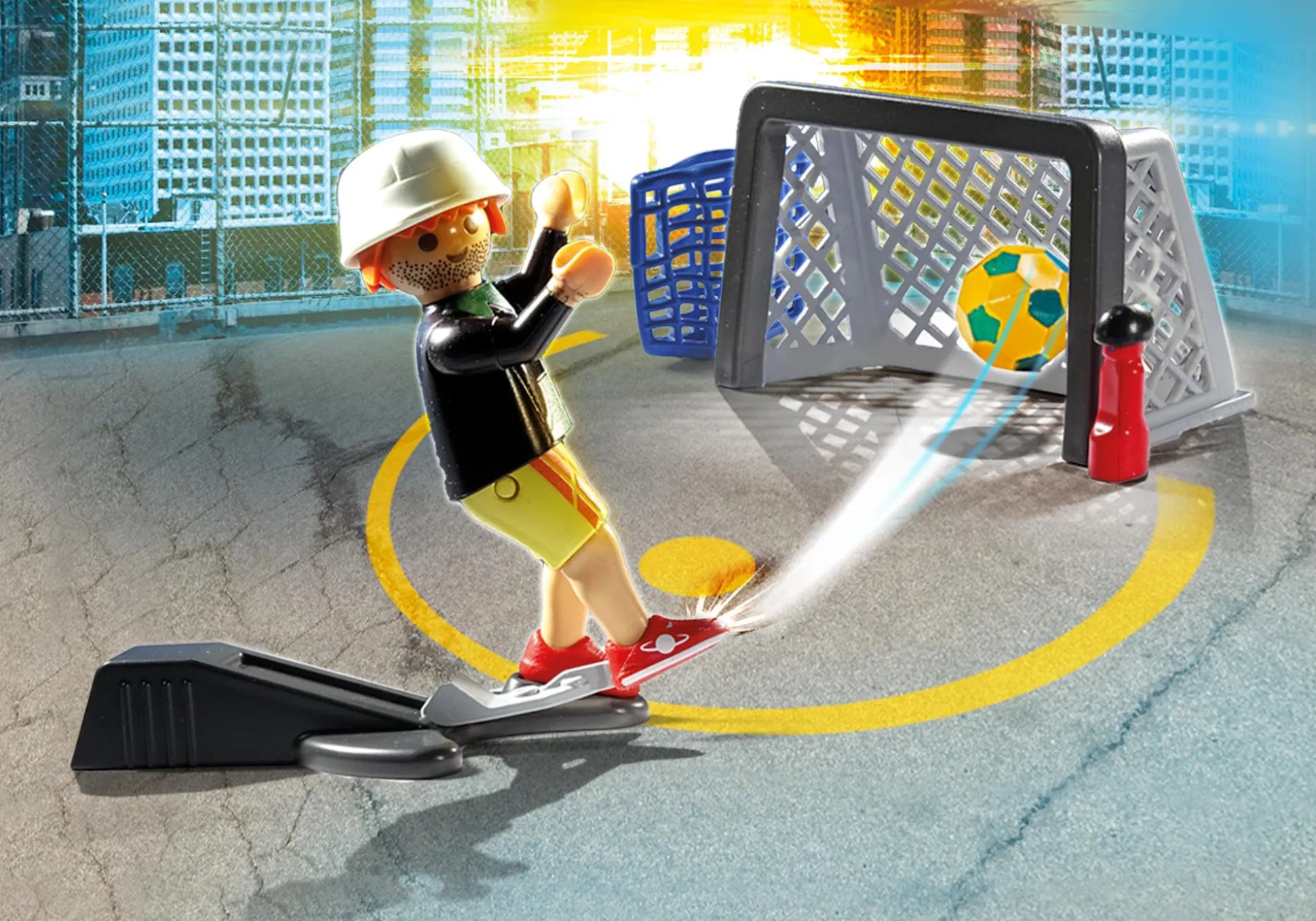 Action & Aventure|PLAYMOBIL Joueur de football avec mini but
