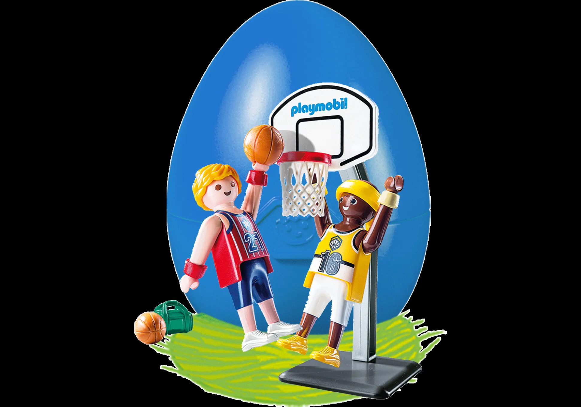 Action & Aventure|La Vie Quotidienne|PLAYMOBIL Joueurs de Basket-ball avec panier