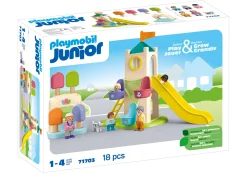 La Vie Quotidienne|PLAYMOBIL Junior : Aire de jeux avec toboggan géant