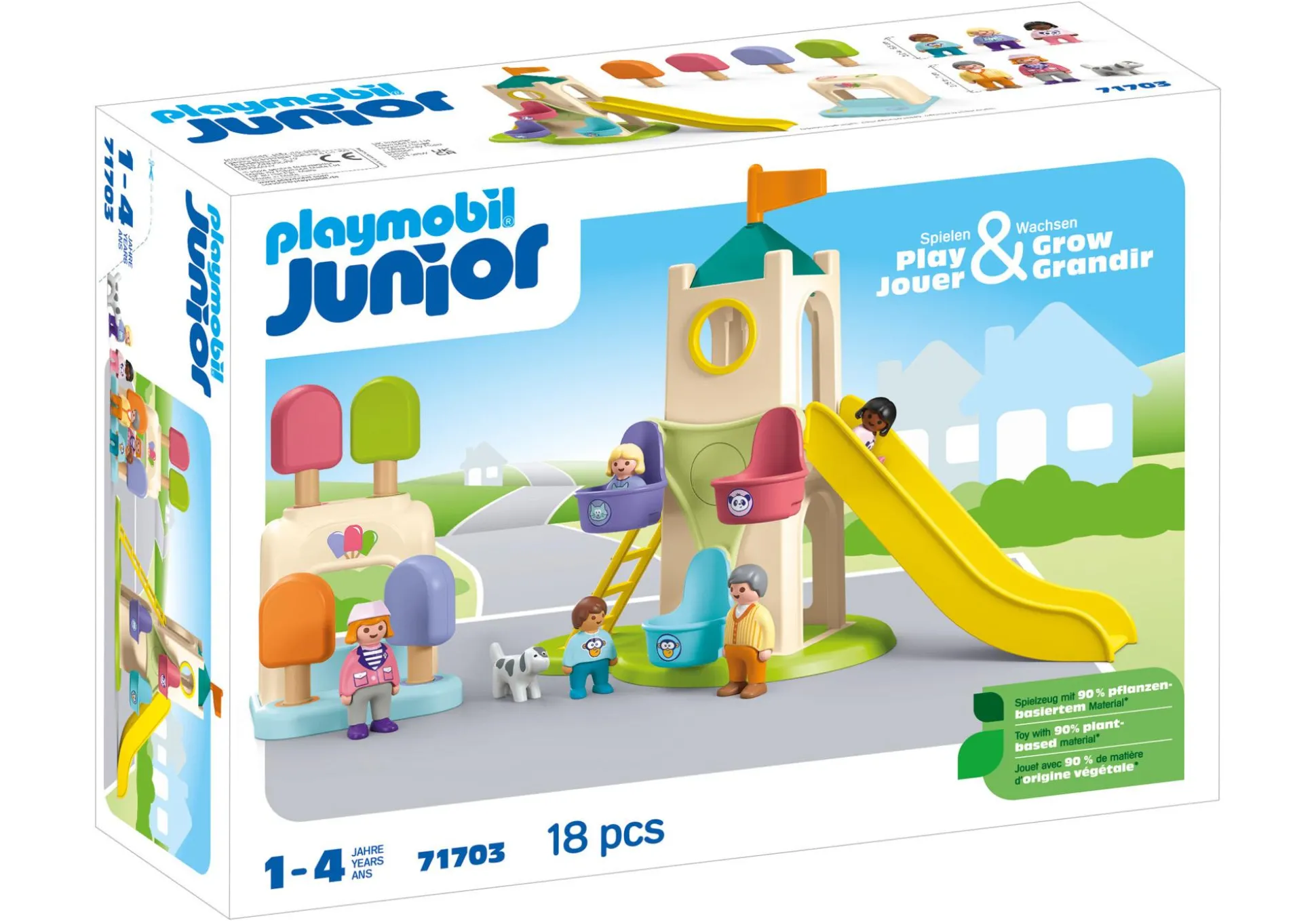 La Vie Quotidienne|PLAYMOBIL Junior : Aire de jeux avec toboggan géant