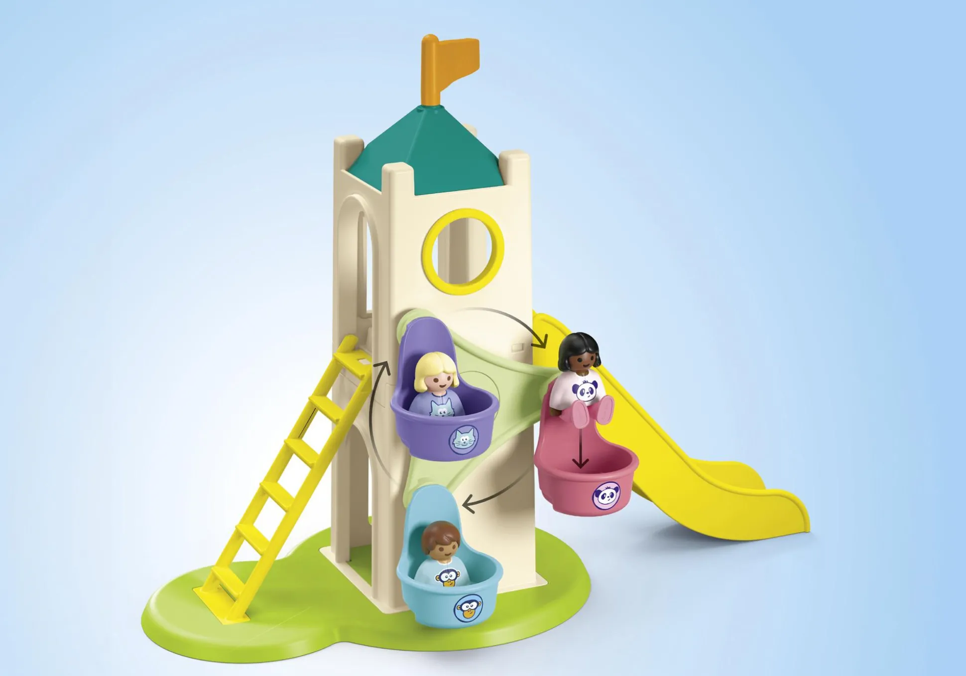 La Vie Quotidienne|PLAYMOBIL Junior : Aire de jeux avec toboggan géant