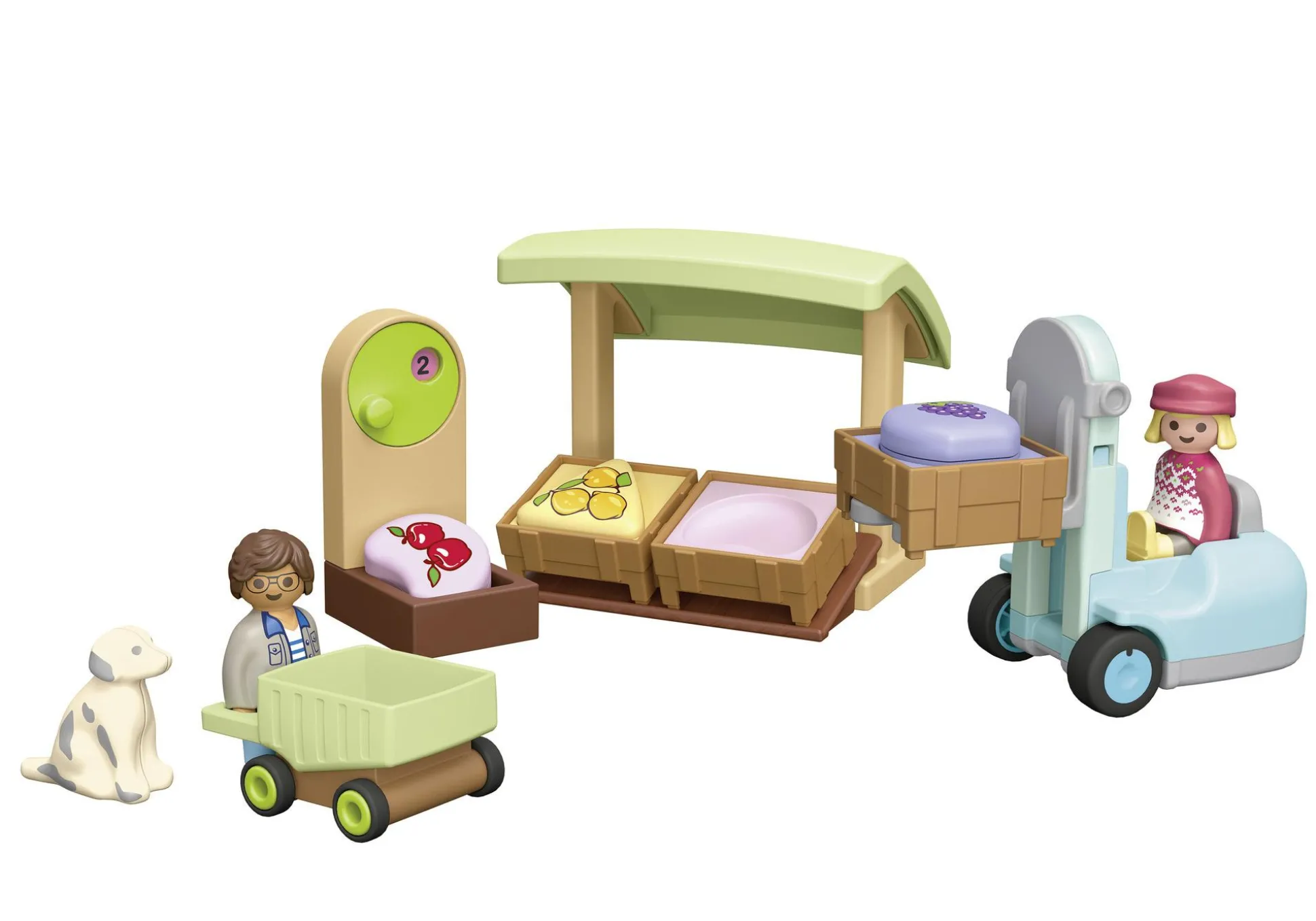 La Vie Quotidienne|PLAYMOBIL Junior : Etal de fruits et légumes bio