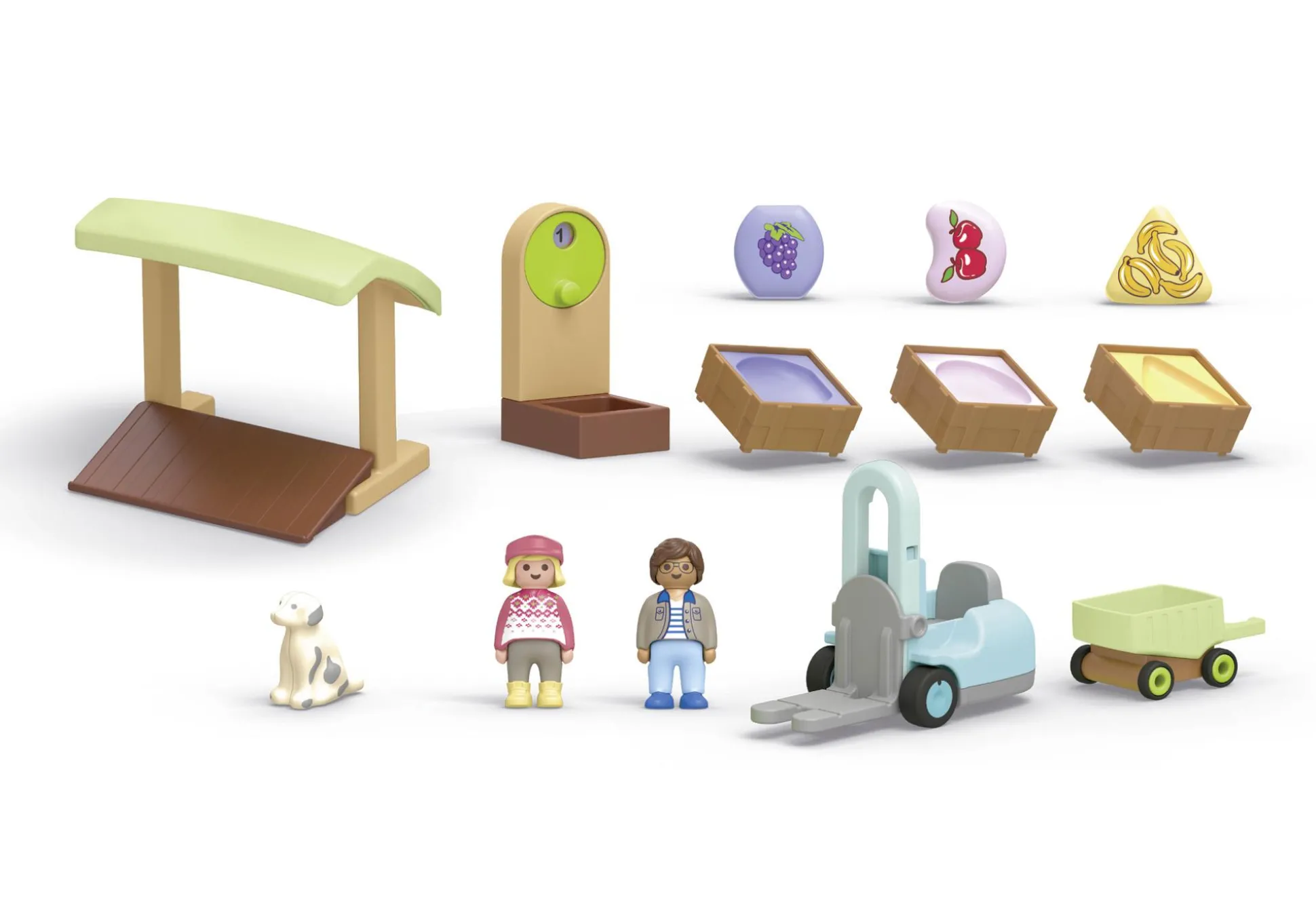 La Vie Quotidienne|PLAYMOBIL Junior : Etal de fruits et légumes bio