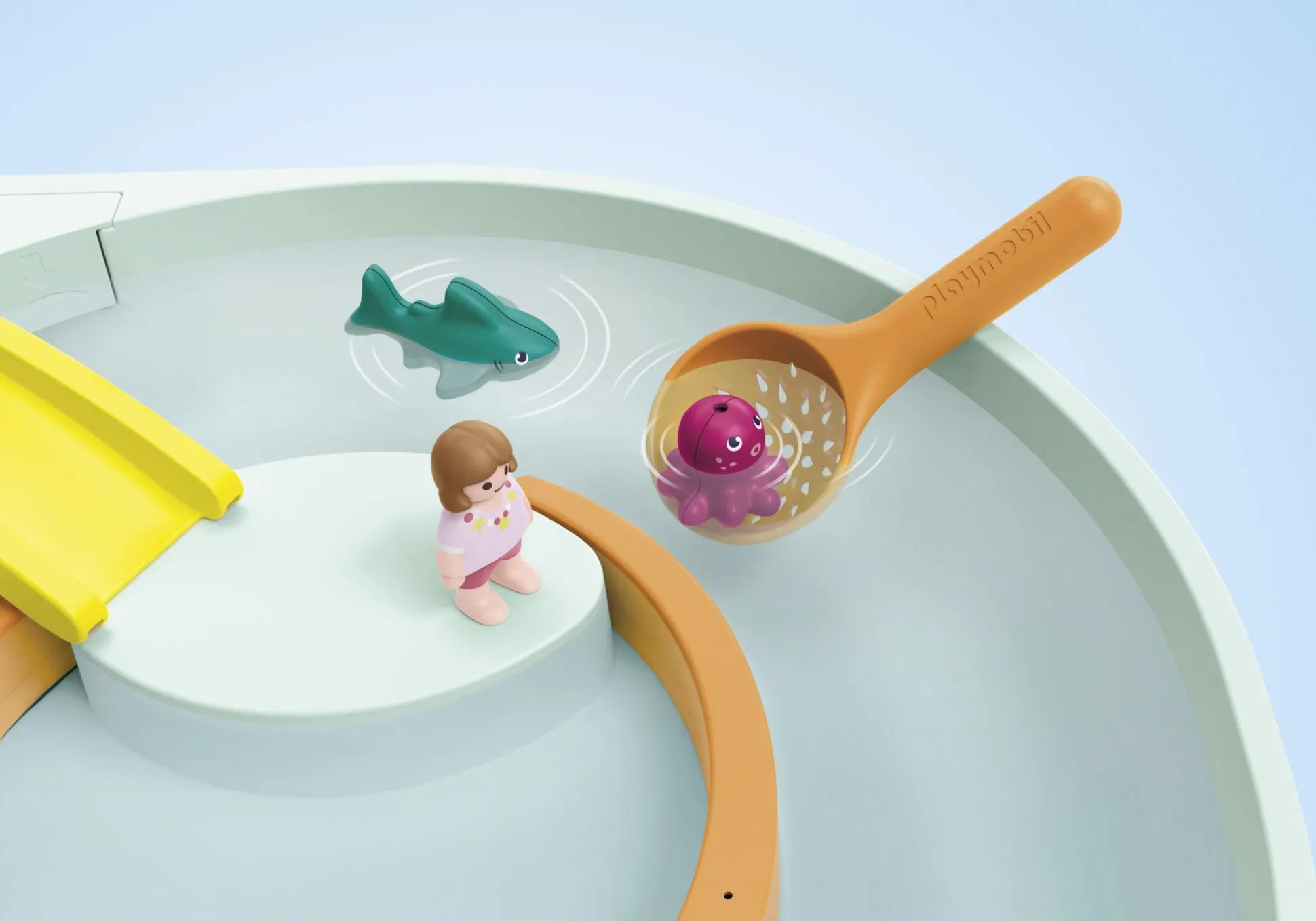 Action & Aventure|PLAYMOBIL JUNIOR AQUA : Parcours aquatique avec jeux d'eau et effets d'app