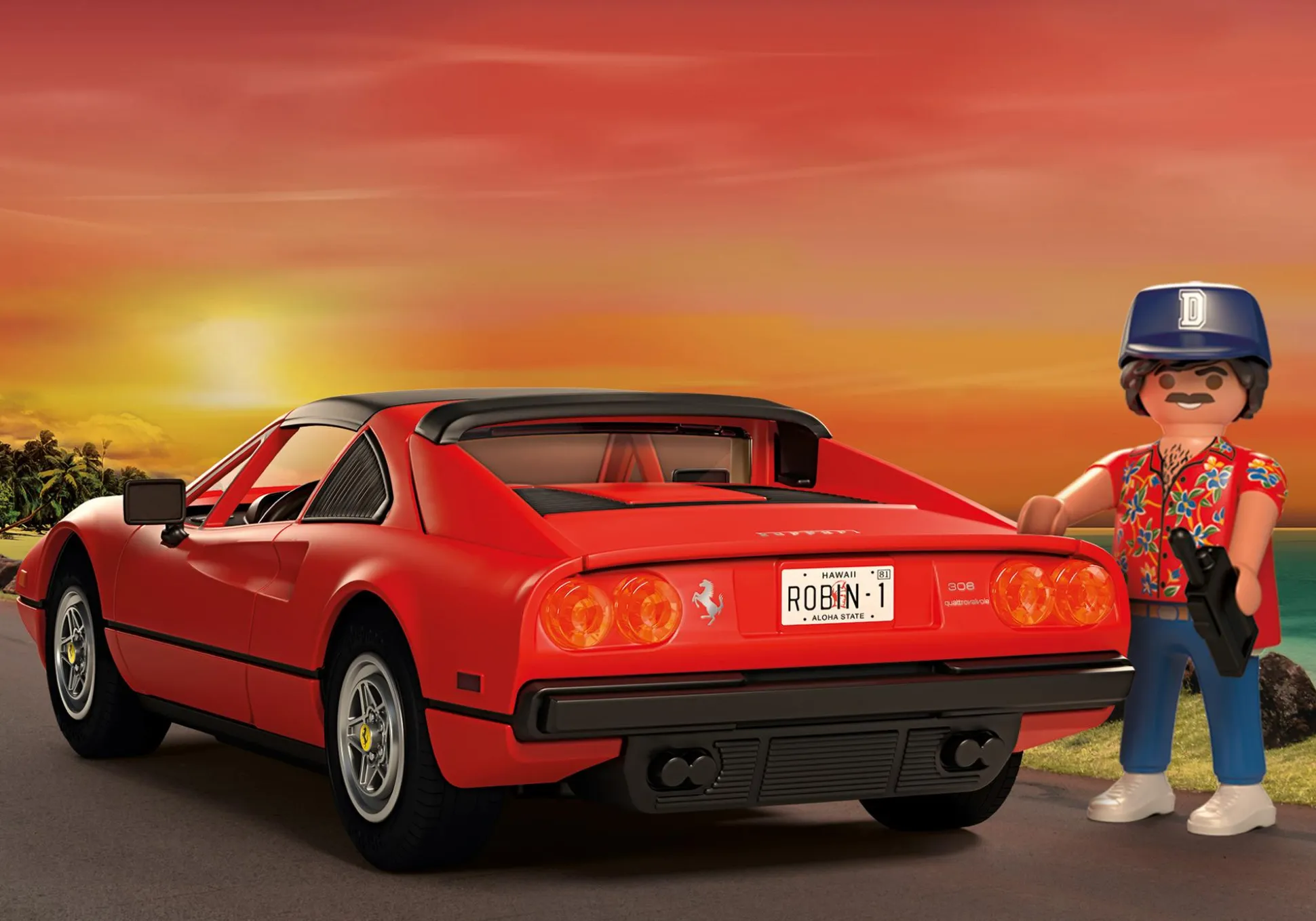 Films Et Séries|Les Voitures|PLAYMOBIL Magnum Ferrari 308GT