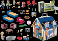 La Vie Quotidienne|Dollhouse|PLAYMOBIL Maison transportable